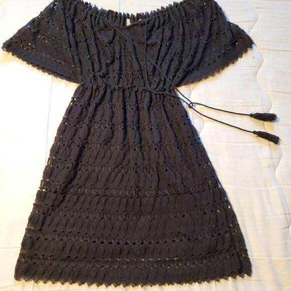 Chelsea & Violet black lace dress M stretchy - Picture 5 of 5